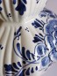 Mobile Preview: Vase Handgemalt weiß blau Holland