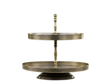 Chic Antique Deko Etagere mit 2 Tabletts Chic Antique Deko Etagere mit 2 Tabletts