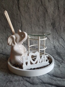 Duftlampen-Set Aromalampe Elefant "Home"