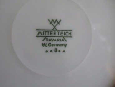Suppenteller Mitterteich Form 2000 Goldrand