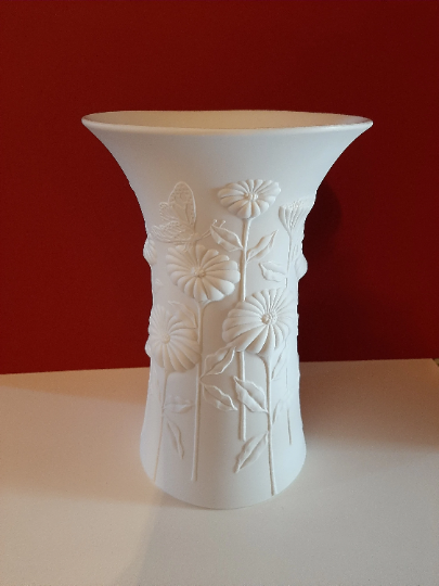 Vaso decorativo vaso da fiori bianco con manico in