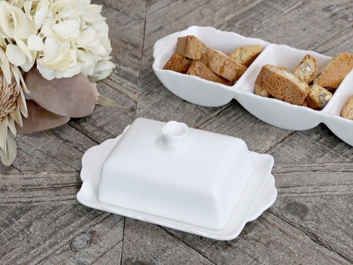 Chic Antique Provence Butterdose Porzellan |Nice Deko