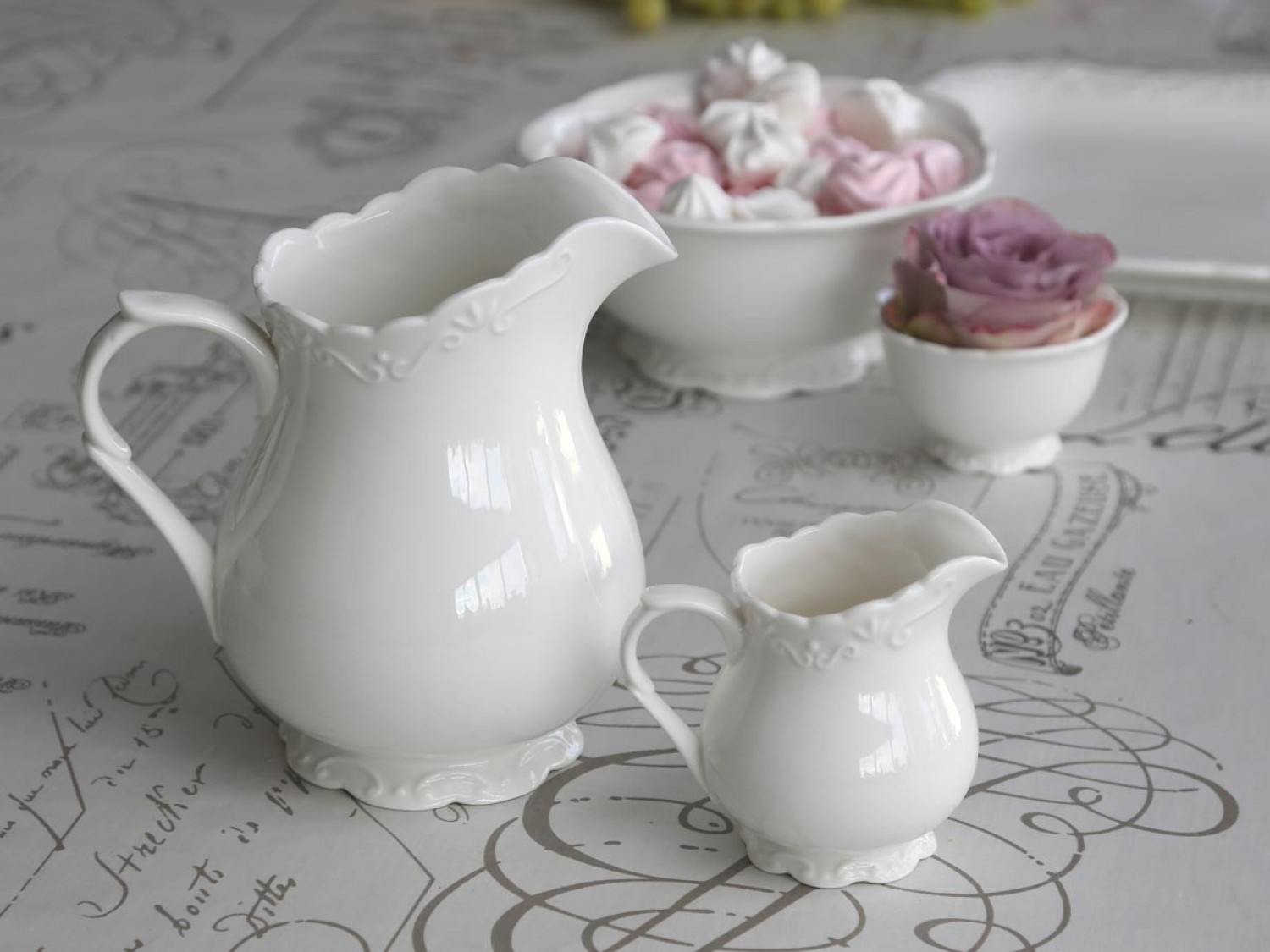 Chic Antique Provence Kanne Porzellan Landhaus |Nice Deko