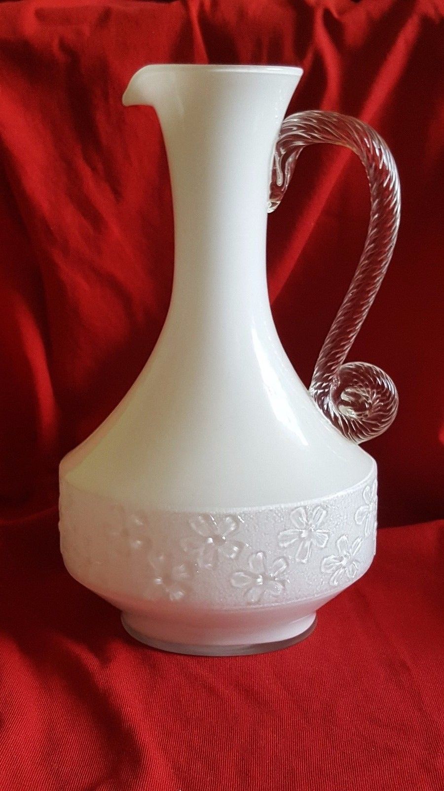 Glas Vase weiß Opalina Fiorentina |Nice Deko
