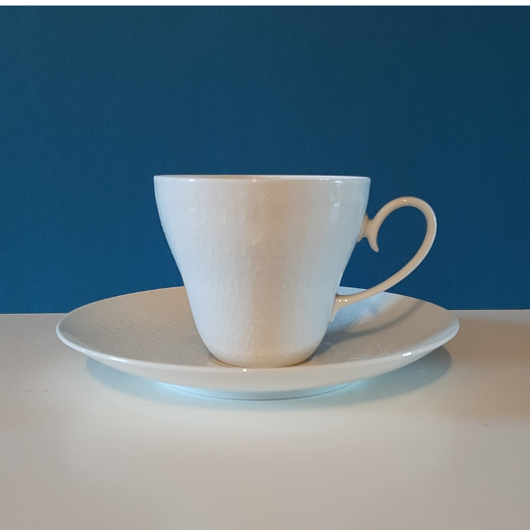 Rosenthal Romanze weiß Kaffeetasse klein und Teller |Nice Deko