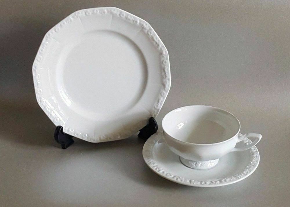 Rosenthal Classic Rose Maria Weiß Teegedeck