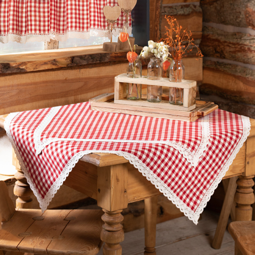 texpot 12 Stück Landhaus Serviette 60 x 60 cm rot-weiß kariert aus 100 texpot 12 Stück Landhaus Serviette 60 x 60 cm rot-weiß kariert aus 100