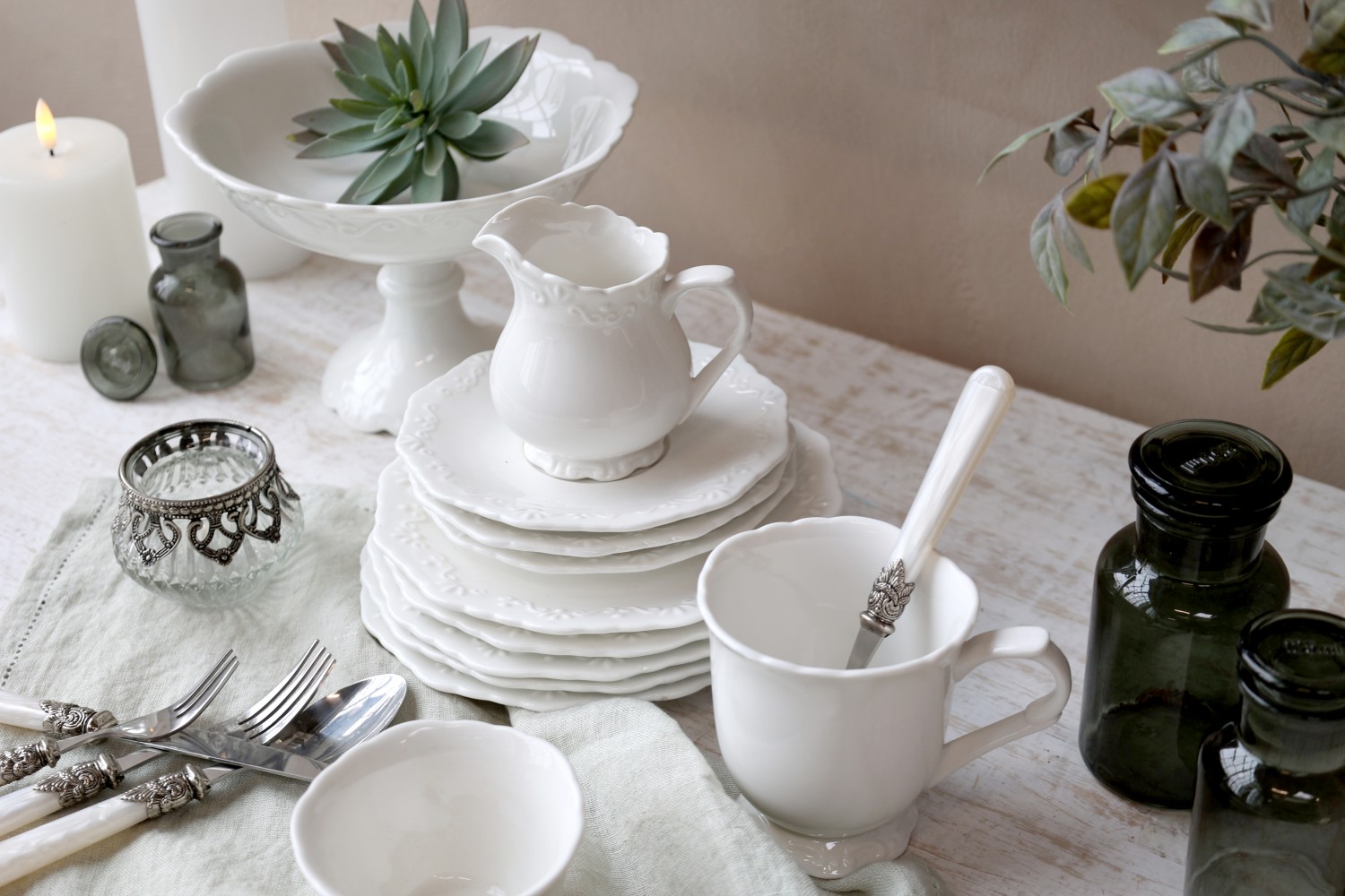 Chic Antique Provence Dessertteller Kuchenteller |Nice Deko