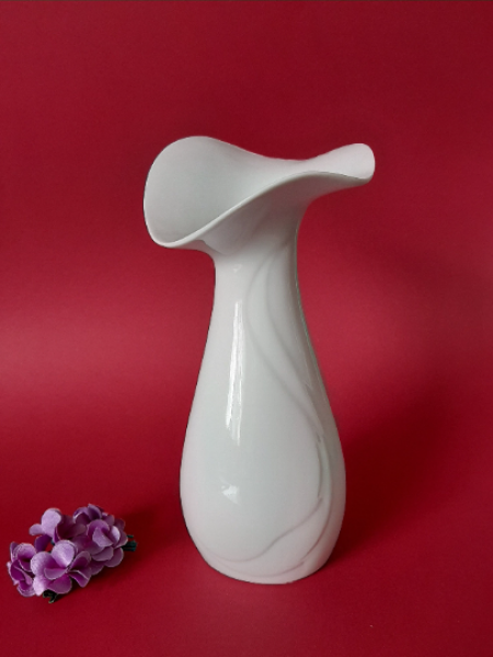 Gerold Tettau Porzellan Vase weiß 70er Jahre |Nice Deko