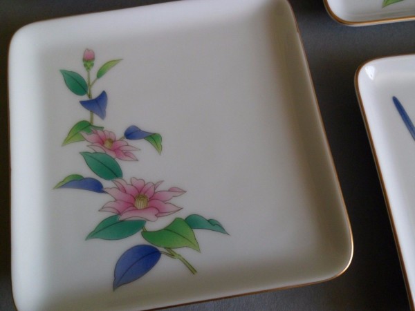 Koransha porcelain Plate Sushi Schalen