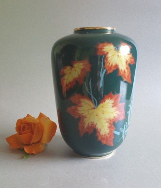 Rosenthal Selb Porzellan Vase Dekor " Bunte Blätter"