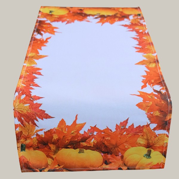Tischläufer Herbst Druckmotiv ''Kürbis'' bunt Tischläufer Herbst Druckmotiv ''Kürbis'' bunt