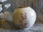 Vase Hutschenreuther Selb US Zone, Vintage Kugelvase
