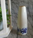 Royal KM Bavaria Vase blaue Rosen und Goldrand - 70er Jahre